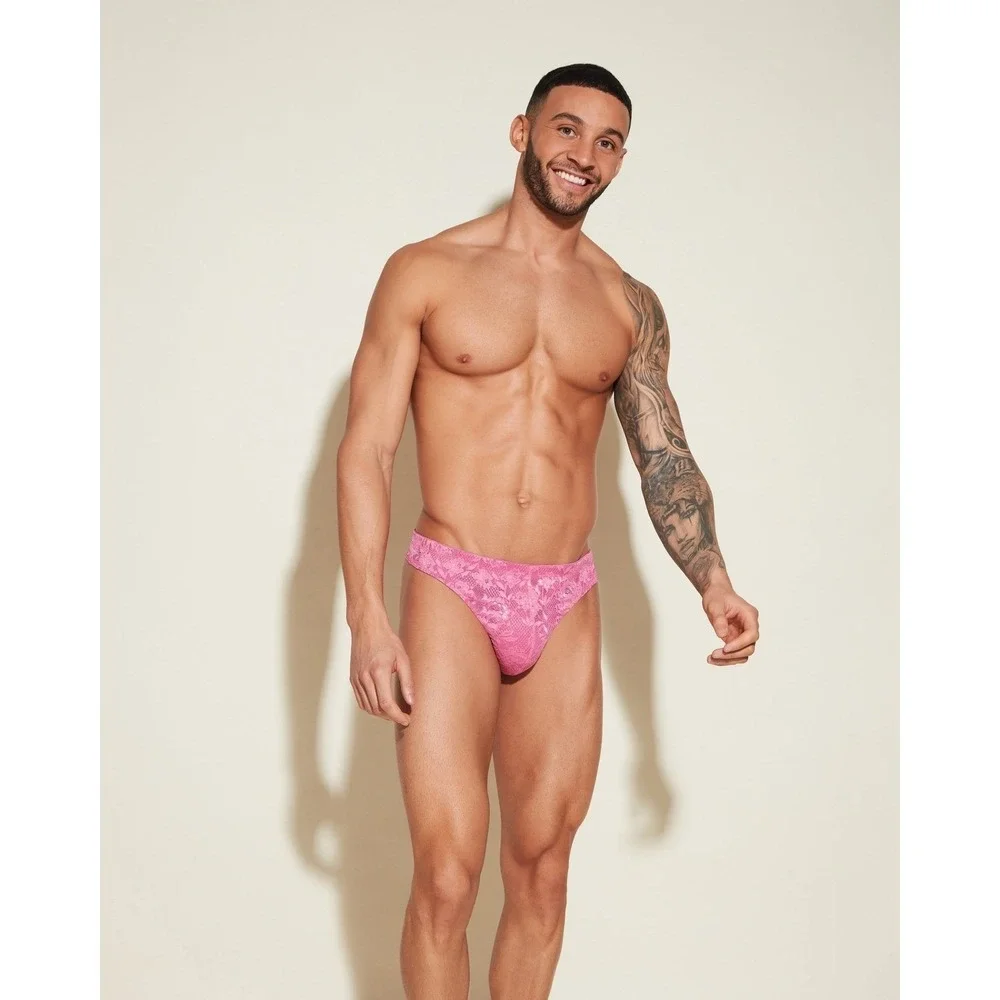 Cosabella Never Say Never Men's Classic G-String Rani Pink size S NWT